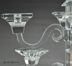Candelabro Natalizio in Cristallo a Stelo Lungo con Centrotavola Alto per Matrimoni, Design Elegante, Decorazione Nuziale Ecologica e Bellissima - Product Image 6