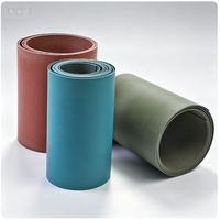 TEBAK Plaque de guidage souple en Polytétrafluoroéthylène (PTFE) bleu-vert, résistante à l'usure, pour machine-outil, 0,8-3,2 mm