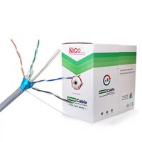 Câble Ethernet CAT6 FTP de marque KICO 305m 1000FT Câble LAN intérieur/extérieur Cuivre sans oxygène CCA Câbles de communication réseau