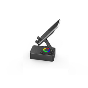 Desktop <b>Wireless</b> <b>Speaker</b> Phone Tablet Stand 360 Rotation With Colorful Led Light Rechargeable Battery For Home Office Use - Product Image 2
