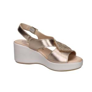 Sandalo con zeppa Cinzia Soft da donna color rame, taglia 38, con tacco platform - Product Image 5