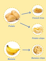 Ligne de production entièrement automatique de chips de pommes de terre et de chips de bananes