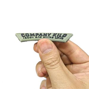 Custom Logo 3D Soft Heat Press Transfer for Velcro <b>Labels</b> Patches <b>Transparent</b> Silicone Iron on Thin PVC Rubber - Product Image 1