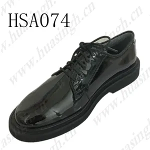 Wcy, Oxford Rubber Buitenzool Hoogglans Officier Uniform Schoenen Is Populaire <span class=keywords><strong>Dms</strong></span> Glanzende Jurk Schoenen Met Schoenveter Hsa074 - Product Image 1