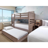 Ensemble de meubles de chambre d'hôtel haut de gamme, design moderne en panneaux de bois durables, solutions personnalisées pour les hôtels et complexes hôteliers 5 étoiles