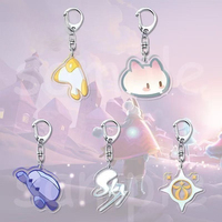 Gantungan Kunci Akrilik Sky Children of the Light Manta, Gantungan Tas Ransel Anak Bergambar Kartun Lucu, Hadiah Periferal Game untuk Teman