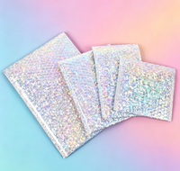 Sacs d'expédition matelassés en polybulle antichoc, autocollants, pour usage postal et de messagerie, emballage cosmétique pour parfum, mascara et blush