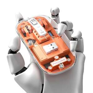 3つのモード磁気ミュートマウスDPI2400ワイヤレス透明充電式マウス - Product Image 6