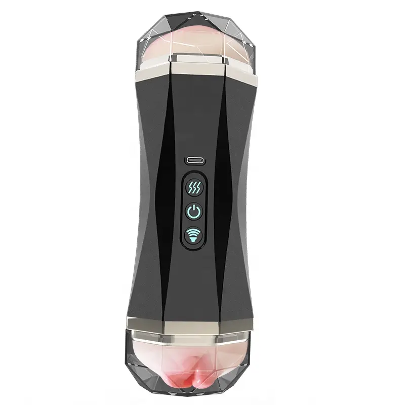 Netphi Automatic Male Masturbator Vagina and Mouth with Vibrating and Sucking Pocket Pussy Male Stroker for Adult Male Sex Toys
