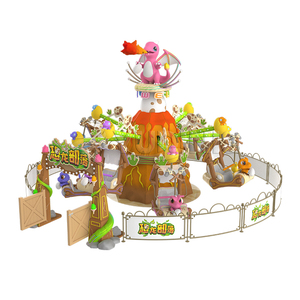 Giostra per Bambini a Tema Dinosauri con Sedili a Forma di Dinosauro per Parchi a Tema e Intrattenimento Familiare - Product Image 1