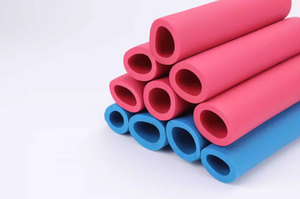 <span class=keywords><strong>Tuyau</strong></span> d'<span class=keywords><strong>isolation</strong></span> insonorisant et antigel en caoutchouc plastique rouge et bleu haute densité à cellules fermées pour la protection thermique - Product Image 5