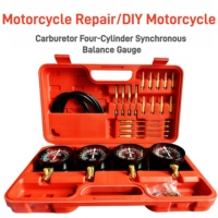 Manomètre de synchronisation de carburateur pour moto à quatre cylindres, kit d'outils de test de synchronisation de carburateur