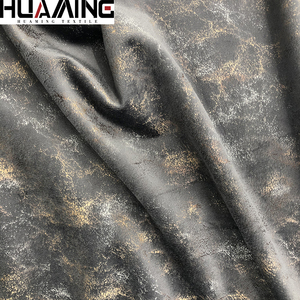Đá Cẩm Thạch Màu Đen Mô Hình <span class=keywords><strong>Polyester</strong></span> Hà Lan Nhung Vải Với Lá Vàng In Từ Nhà Máy Trung Quốc - Product Image 2