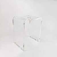 Siège de chaise de salle de bain personnalisé banc de douche transparent tabouret tabouret de douche en acrylique