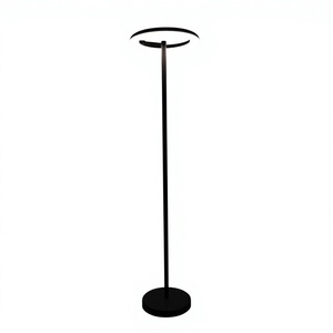 Minimalist Modern Floor <b>Lamp</b> Metal Shade LED Warm White Residential Use Round Base ETL Certified <b>Switch</b> Control Lumetal Vietnam - Product Image 1