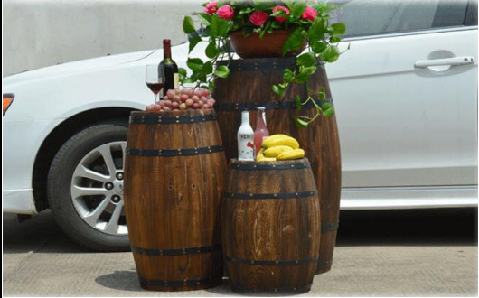 OUBUBY Barile Di Quercia Da 5 Litri Per Vino, Whisky E Grappa, 5 L, Set Di Caraffa Per Whisky, Con Rubinetto E Base In Legno, Piccolo Barile Di Legno, 30 X 22,5 - 5