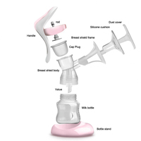 Tire-lait manuel en silicone pour maman, oem, personnalisé, de haute qualité, sans BPA, portable