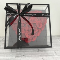 Valentijnsdag Groothandel Luxe Cadeau Ge conserveerde Bloemen Doos Eeuwigdurende Ge stabiliseerde Ge conserveerde Roos in Cadeaudoos