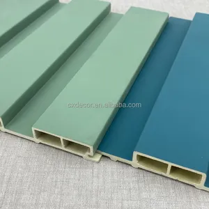 Wpc Fluted Wall Panel Wall Cladding Profile 3 M Premium Wpc Double Layer 3D Wall Cladding Indoor Interior