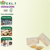 Vente en gros d'usine, boîte alimentaire pliable biodégradable, logo personnalisé, boîte à biscuits, boîte à chocolat