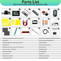 Stock UE DDP Kits de boîtier DIY pour batterie LiFePO4 16S 48V 51.2V avec BMS intelligent JK 200A, 280Ah 314Ah, pour système solaire domestique