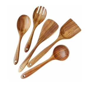 Espátula de madera de la mejor calidad, cuchara de cocina de madera natural, herramienta resistente al calor para cocinar y servir, disponible para la venta. - Product Image 6