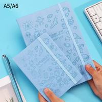 Cuaderno Estudiantil con Estampado de Dibujos Animados A5/A6 al por Mayor, Diario de Alta Calidad con Cubierta de Cuero PU, 100 Hojas