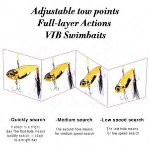 Cuillères VIB en métal bon marché Leurre de pêche Jigging Bait Spinners Pêche Wobblers Alliage de zinc <span class=keywords><strong>Truite</strong></span> Appâts durs artificiels - Product Image 4