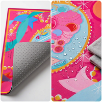 Tapis de table de mahjong pliable en fibre de polyester Yu Ba pour 4 joueurs, résistant à l'eau, durable, écologique, protège le bureau, réduit les traces