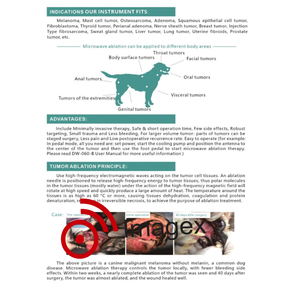 Tần số cao lò vi sóng cắt bỏ hệ thống 2450MHz lò vi sóng cắt bỏ thiết bị cho thú y sử dụng - Product Image 6