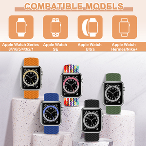 สายถักสำหรับแอปเปิ้ลวอทช์ 38 มม. 40 มม. 41 มม. 42 มม. 44 มม. 45 มม. 46 มม. 49 มม. สำหรับแอปเปิ้ลวอทช์ซีรีส์ 11 10 9 8 7 6 5 4 <span class=keywords><strong>3</strong></span> SE อัลตร้า <span class=keywords><strong>3</strong></span> 2 1 - Product Image 3