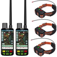 Collier de suivi GPS ESEEK pour chiens de chasse avec suivi en temps réel de 20 chiens, localisation en temps réel, VHF, étanche IP68 - 2 télécommandes et 3 colliers