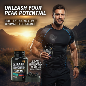 Capsules de Shilajit de l'Himalaya et d'Ashwagandha LUVVITA pour adultes - Gestion de l'énergie et soutien immunitaire, complément alimentaire pour la santé - Product Image 4