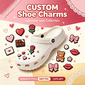 Custom PVC Unisex Clog Shoe Charms Personalized Your Logo Customized Color Size Graduation Series Accessories <strong>PDD</strong> Brand MOQ 100 - Product Image 2