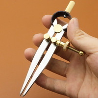 Compas réglables jauges bricolage artisanat ligne jauge de marquage en cuir outil aile diviseur maroquinerie rotatif jauge à gratter