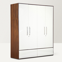 Armoire moderne économique avec portes coulissantes en MDF et miroir intégré pour chambre, appartement ou hôtel