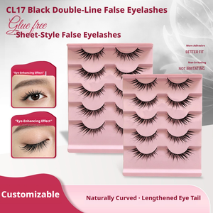 5 paires <span class=keywords><strong>de</strong></span> faux cils demi-bande faits à la main, légers <span class=keywords><strong>et</strong></span> naturels, pour marque privée, cils courts, fournitures en gros - Product Image 1