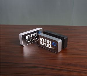 Horloge de bureau numérique projetable affichage LED négatif horloge intelligente étudiants <span class=keywords><strong>projection</strong></span> charge sans fil réveil d'hôtel - Product Image 3