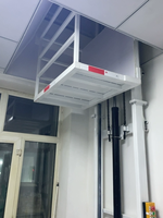 Plateforme de travail électrique à rail de guidage, capacité 500 kg - 1 tonne, petit élévateur de marchandises vertical hydraulique pour entrepôt, hauteur de levage 2-10 m
