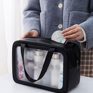 กระเป๋าใส่อุปกรณ์อาบน้ำแบบใส  ปรับแต่งโลโก้ได้  ขั้นต่ำในการสั่งซื้อน้อย  กระเป๋าใส่เครื่องสำอางแบบกันน้ำ  วัสดุ PVC  พร้อมซิป - Product Image 3