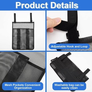 소스 팩토리 <span class=keywords><strong>2</strong></span> 피스 트램폴린 신발 보관 메쉬 가방 소년/소녀 놀이 공원용 후크 및 루프 스트랩 <span class=keywords><strong>2</strong></span> 개 - Product Image 5