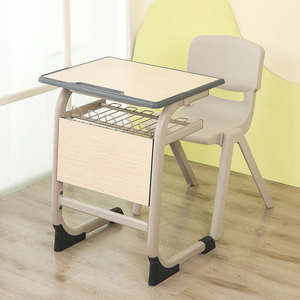 Ensemble bureau et chaise d'école moderne unique en <span class=keywords><strong>bois</strong></span> durable avec métal pour salle de classe ou salle de sport <span class=keywords><strong>Prix</strong></span> - Product Image 1