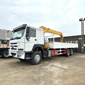 Camion-grue Sinotruk Howo 6x4 avec grue télescopique de 10, 12 ou 14 tonnes, prix d'usine - Product Image 4