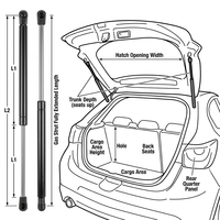 Amortisseur à gaz de hayon de qualité stable, directement de l'usine, pour Cadillac Escalade 2015-2019 RH OEM 84183515