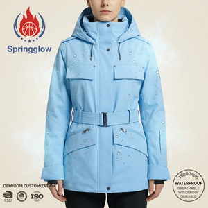 <span class=keywords><strong>Veste</strong></span> de montagne professionnelle pour femmes avec logo personnalisé, imperméable 20k, <span class=keywords><strong>veste</strong></span> de <span class=keywords><strong>randonnée</strong></span> en plein air à coque dure, fabrication OEM, tactique - Product Image 1