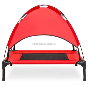 Elevated Portable Dog Cot Cooling <strong>Pet</strong> <strong>Bed</strong> With Canopy Shade - Product Image 2