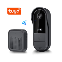 Sonnette WiFi avec interphone bidirectionnel, objectif grand angle, étanche IP65, réception à distance via application mobile