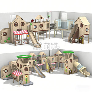 Parco Giochi Montessori per Bambini a Tema Scoiattolo della Foresta, Casetta in Legno Ecologica per Asilo Nido e Scuola dell'Infanzia - Product Image 5