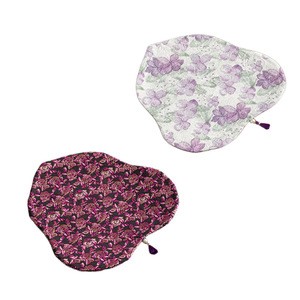 Brocade Floral Butterfly Tea <b>Mat</b> Set Washable Tea Ceremony Accessories - Product Image 5