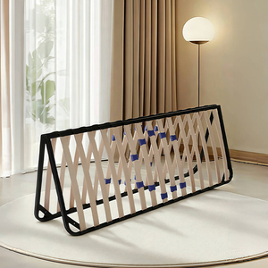 <span class=keywords><strong>Sommier</strong></span> à lattes en métal robuste avec structure de lattes verrouillables, résistant à la déplacement, pour les dormeurs actifs - Product Image 6